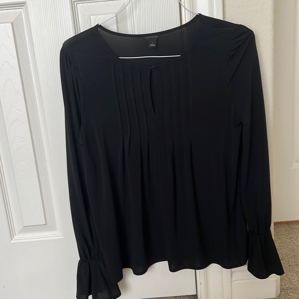 Ann Taylor black blouse